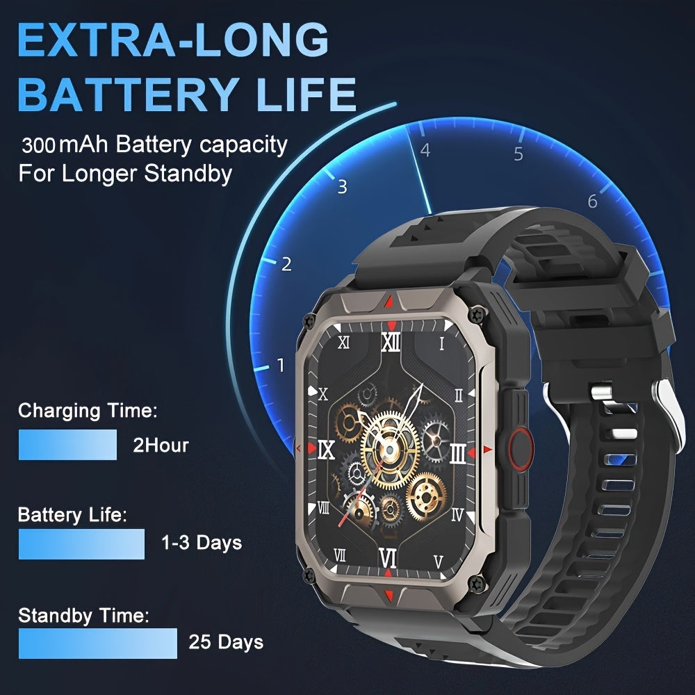 Men’s Smart Watch With Calling Fitness Tracker HD Display