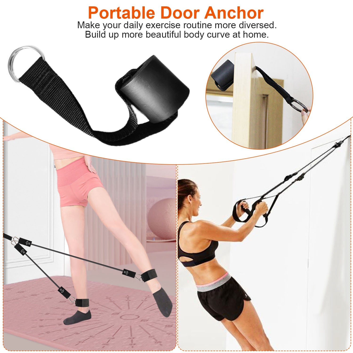 Pilates Bar Kit with Resistance Bands for Full Body Workout Set
