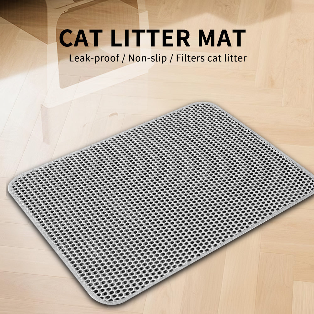 Premium Cat Litter Mat Waterproof Leakproof Non Slip Clean Pad