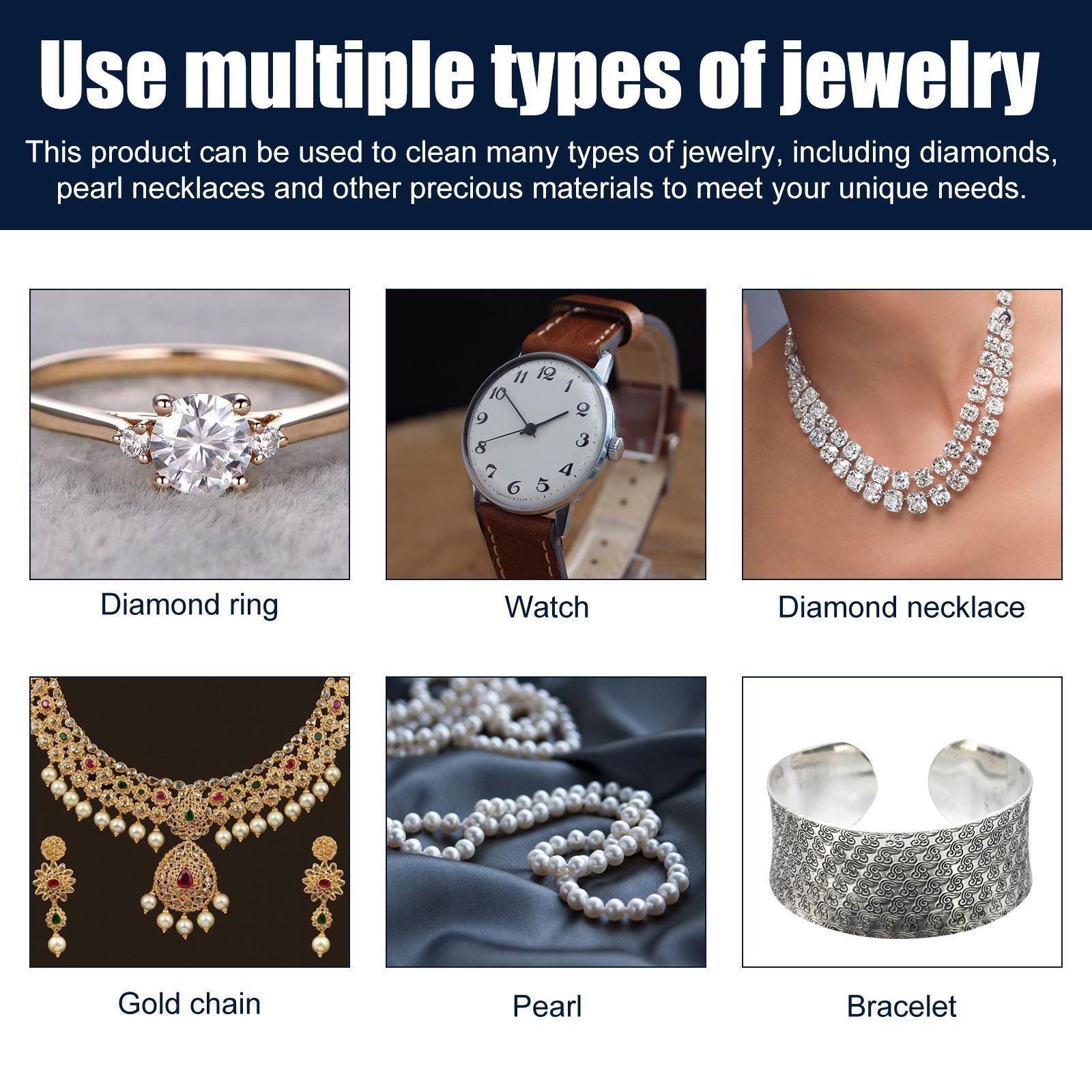 Jewelry Cleaner for Gold Necklace Stain & Tarnish Removal