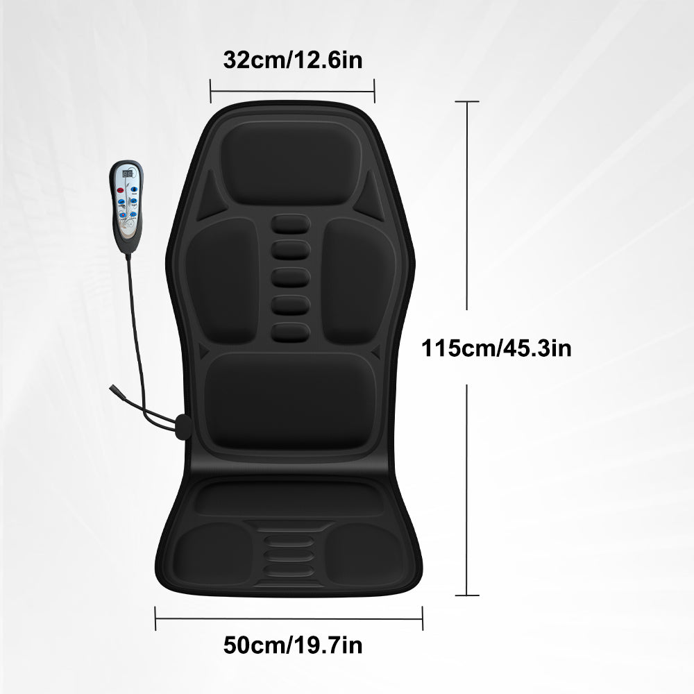 Heated Massage Chair Pad with 7 Motors & Lumbar Support
