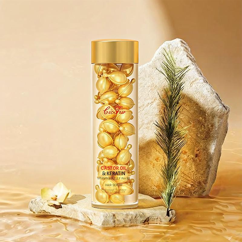 Portable Hair Oil Capsules for Travel Daily Frizz Control Care