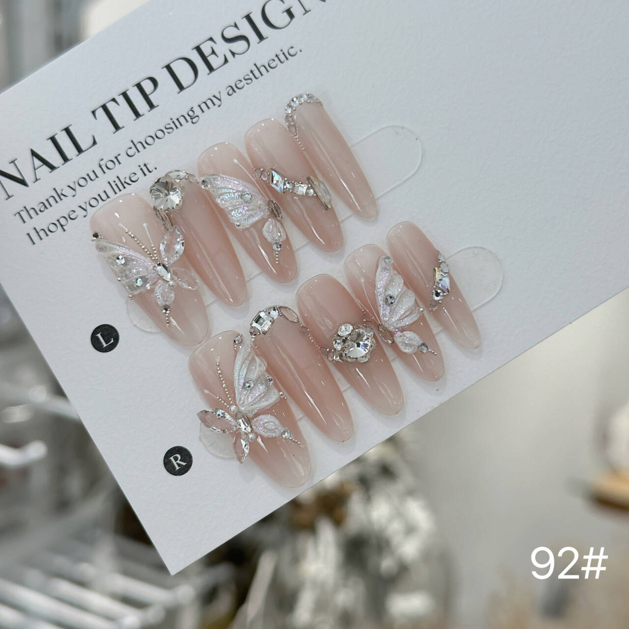 Handmade Fairy Light Luxury 3D Wearable Nail Armor