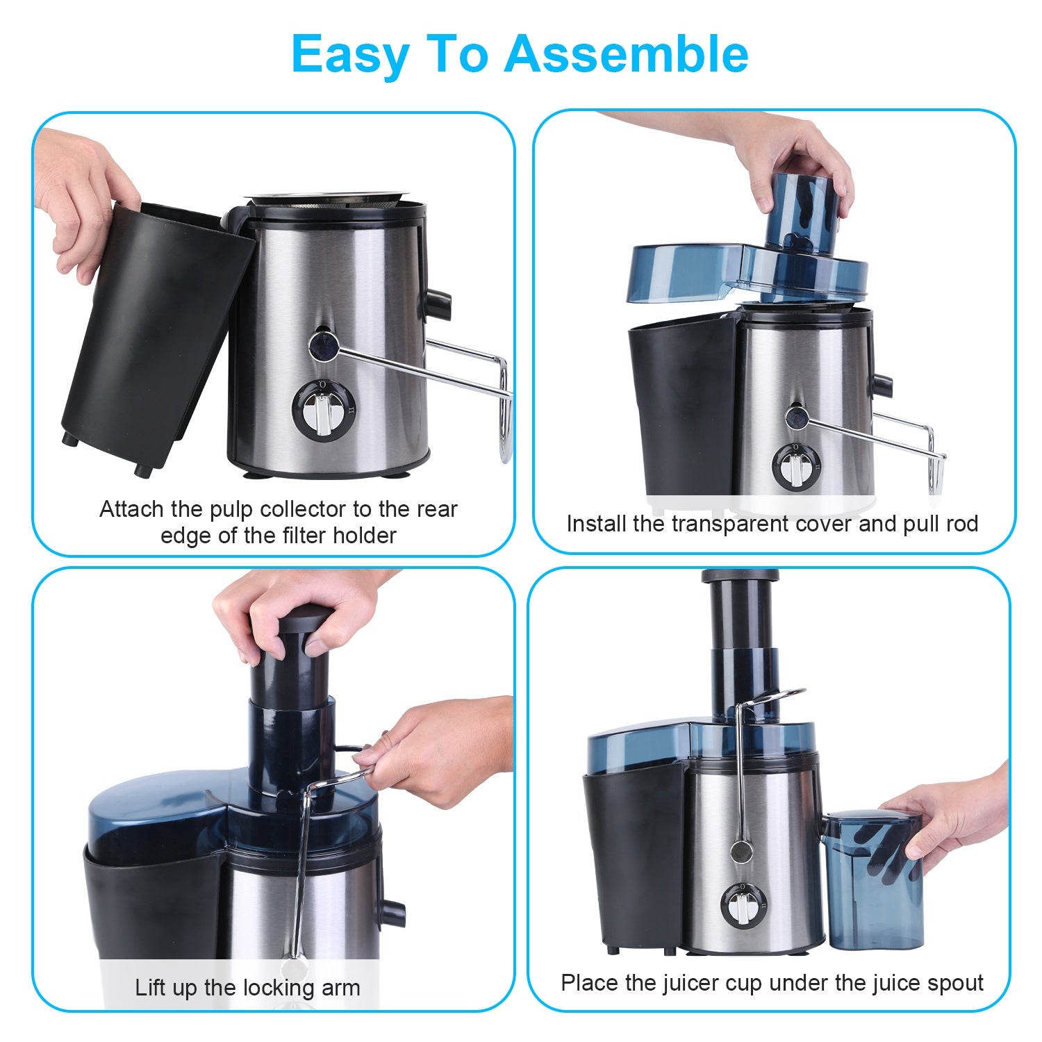 Centrifugal Juicer Juice Extractor with 2 Speeds
