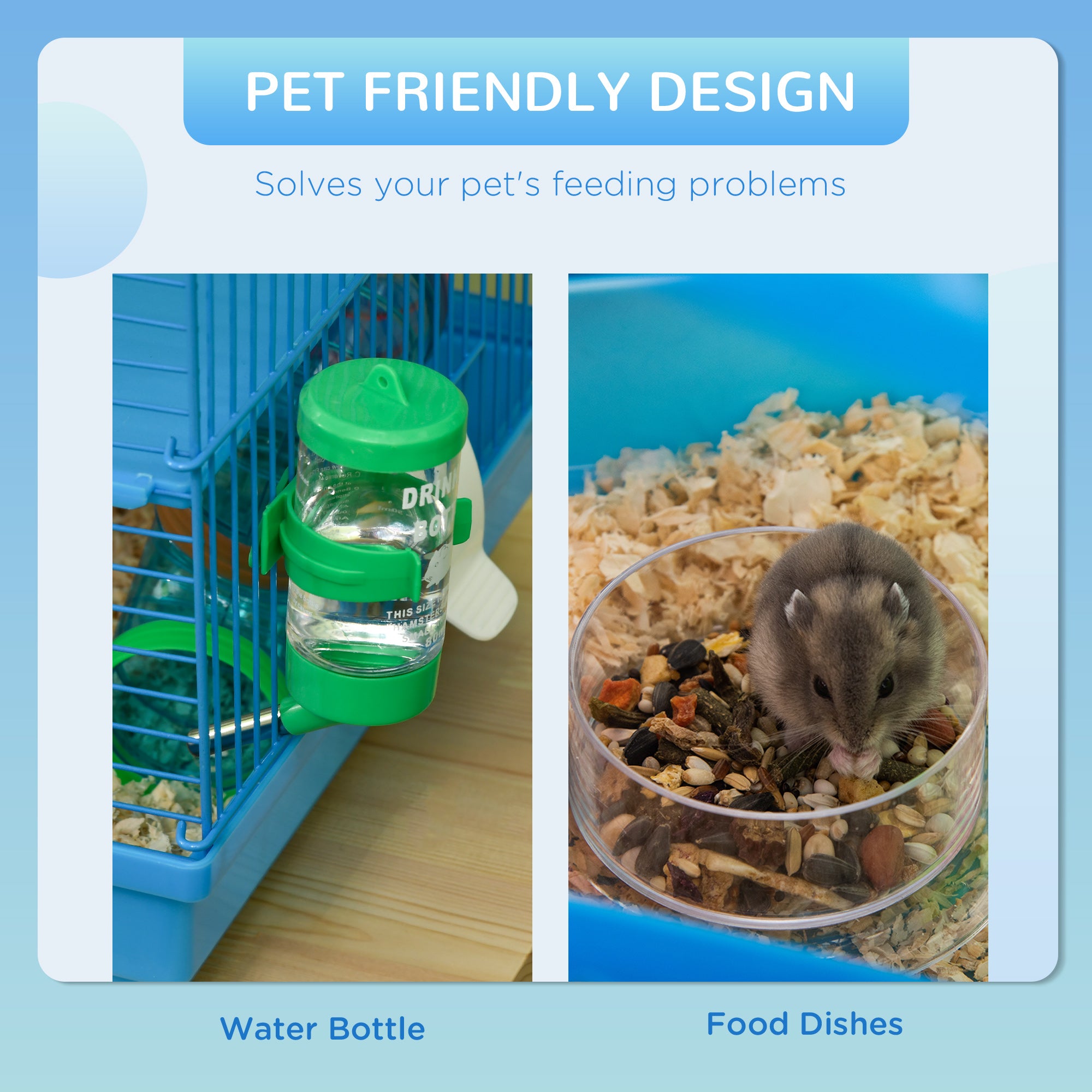 Premium 5 Tier Hamster Cage with Tunnels and Accessories