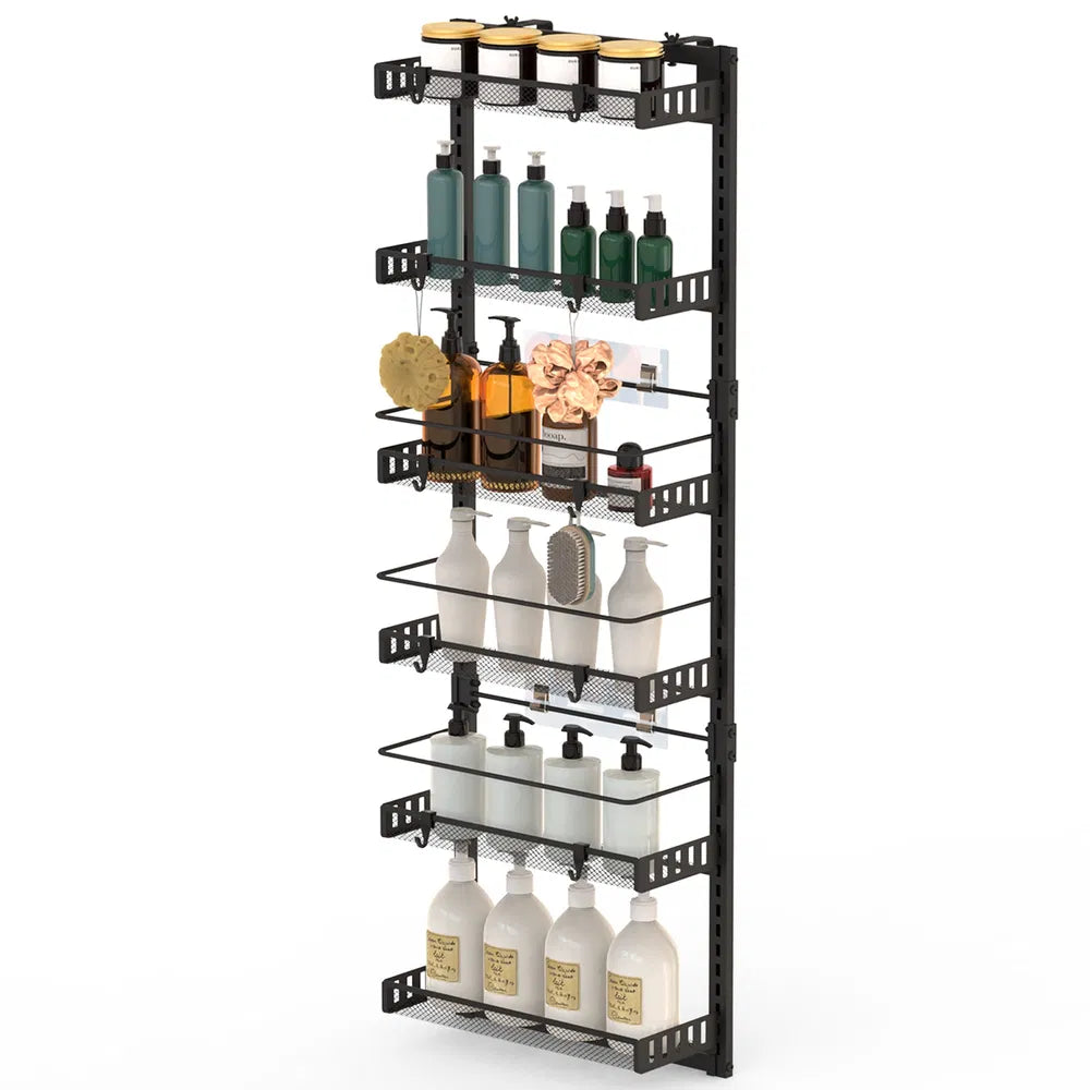 Over Door Pantry Organizer 6 Tier Carbon Steel Storage System