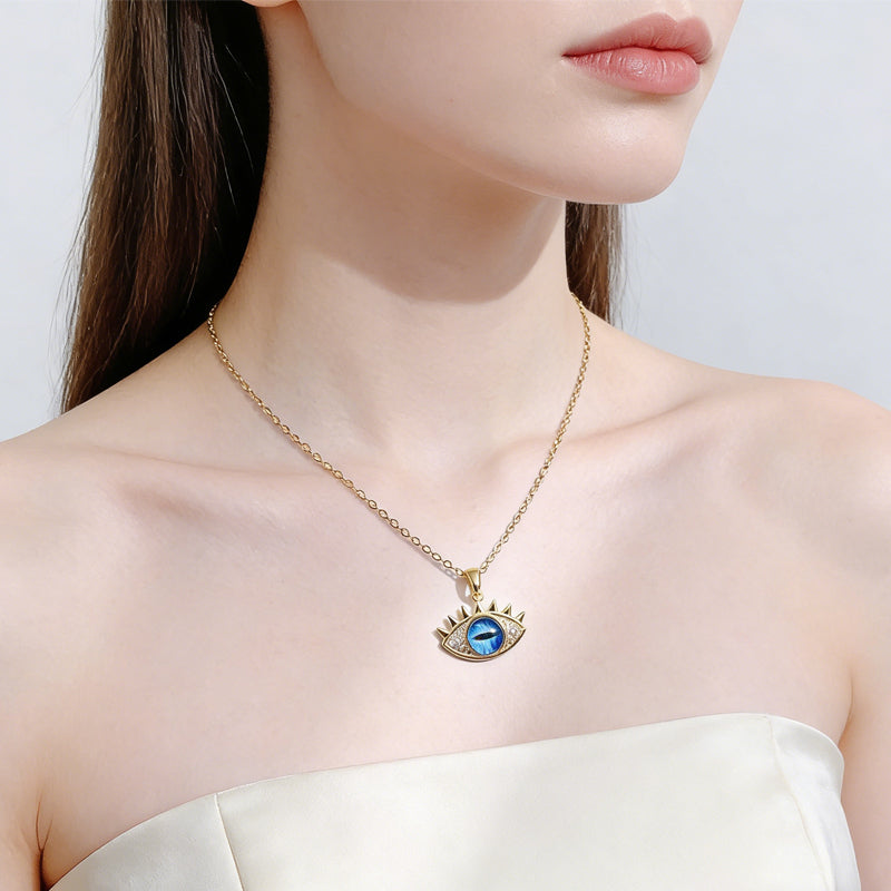 Elegant Evil Eye Hamsa Necklace Protection Lucky Amulet Gift