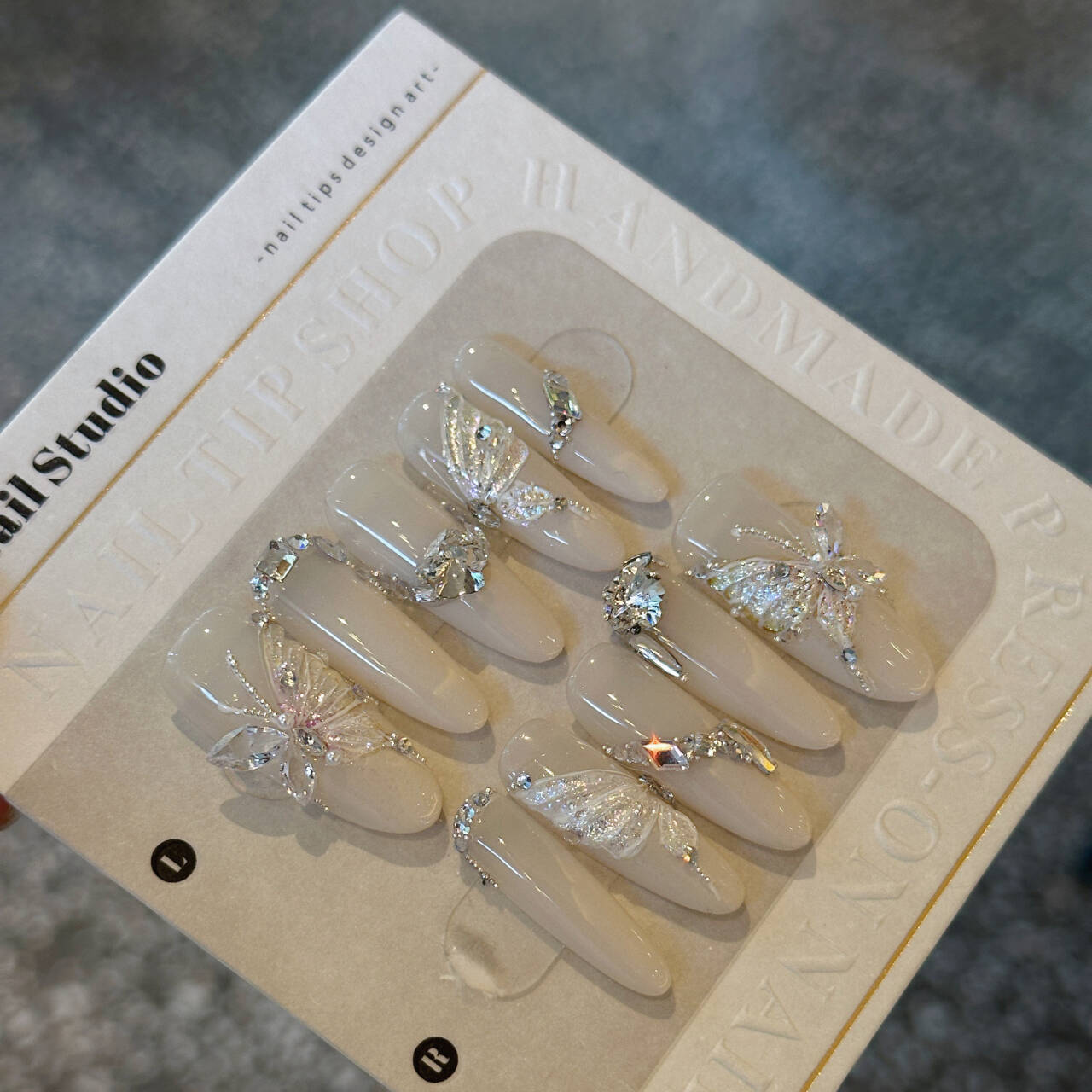 Handmade Fairy Light Luxury 3D Wearable Nail Armor