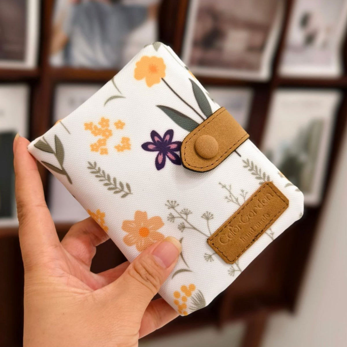 Tri Fold Multifunctional Wallet Printed Multi Card Slot Fashion Purse