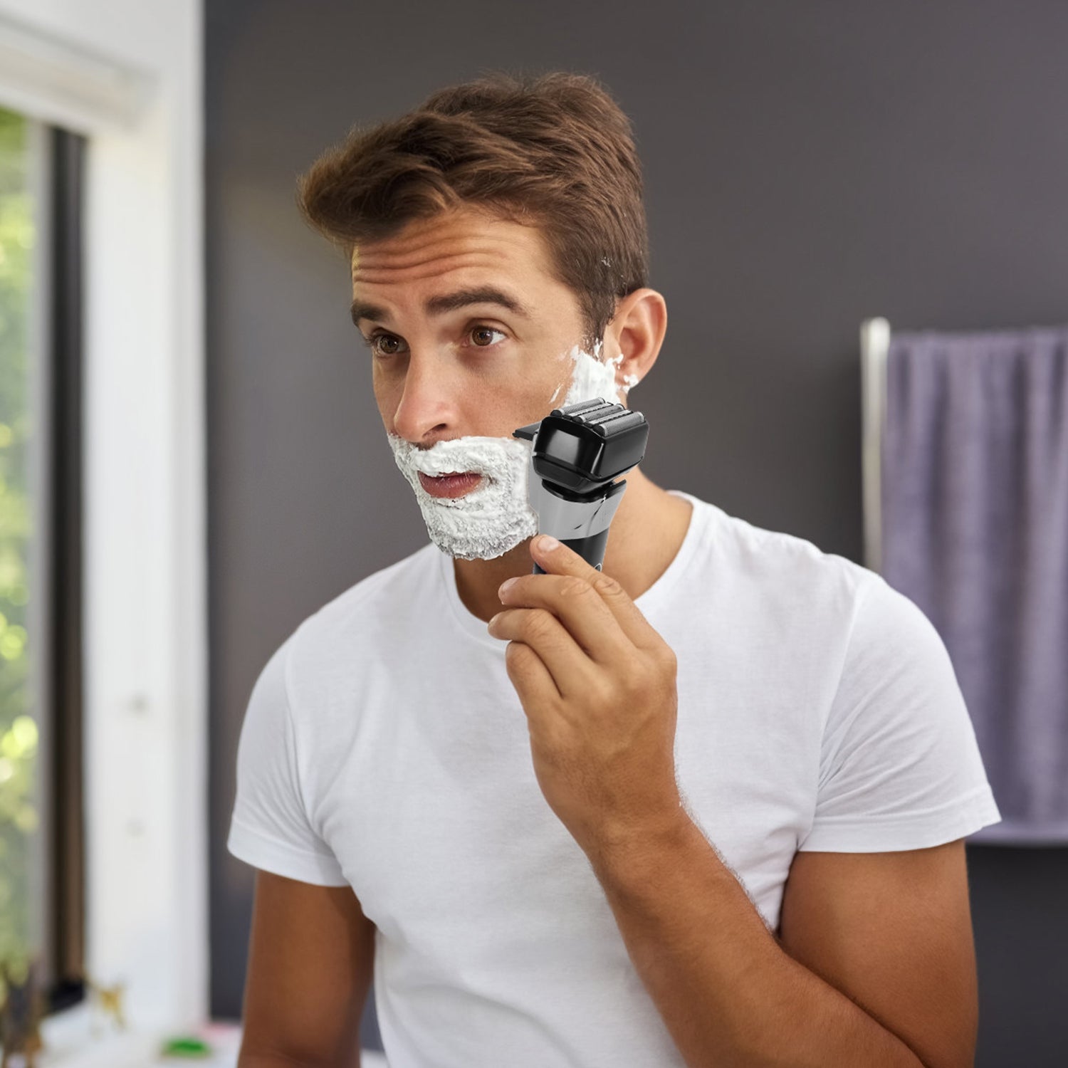 5 Blade Electric Foil Shaver Waterproof Beard Trimmer LED Display