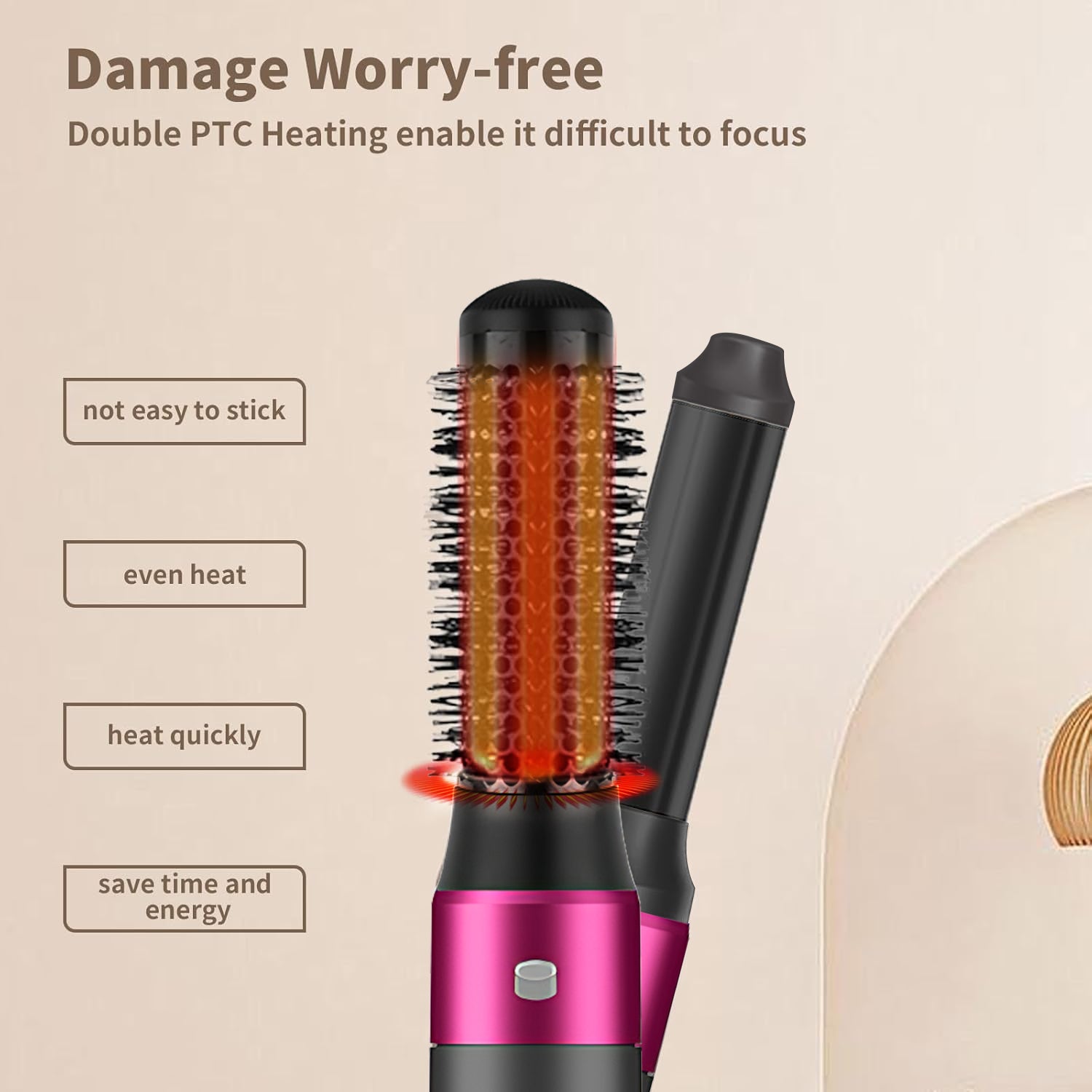 5 in 1 Hair Dryer Brush Kit Blow Dryer Straightener Curler