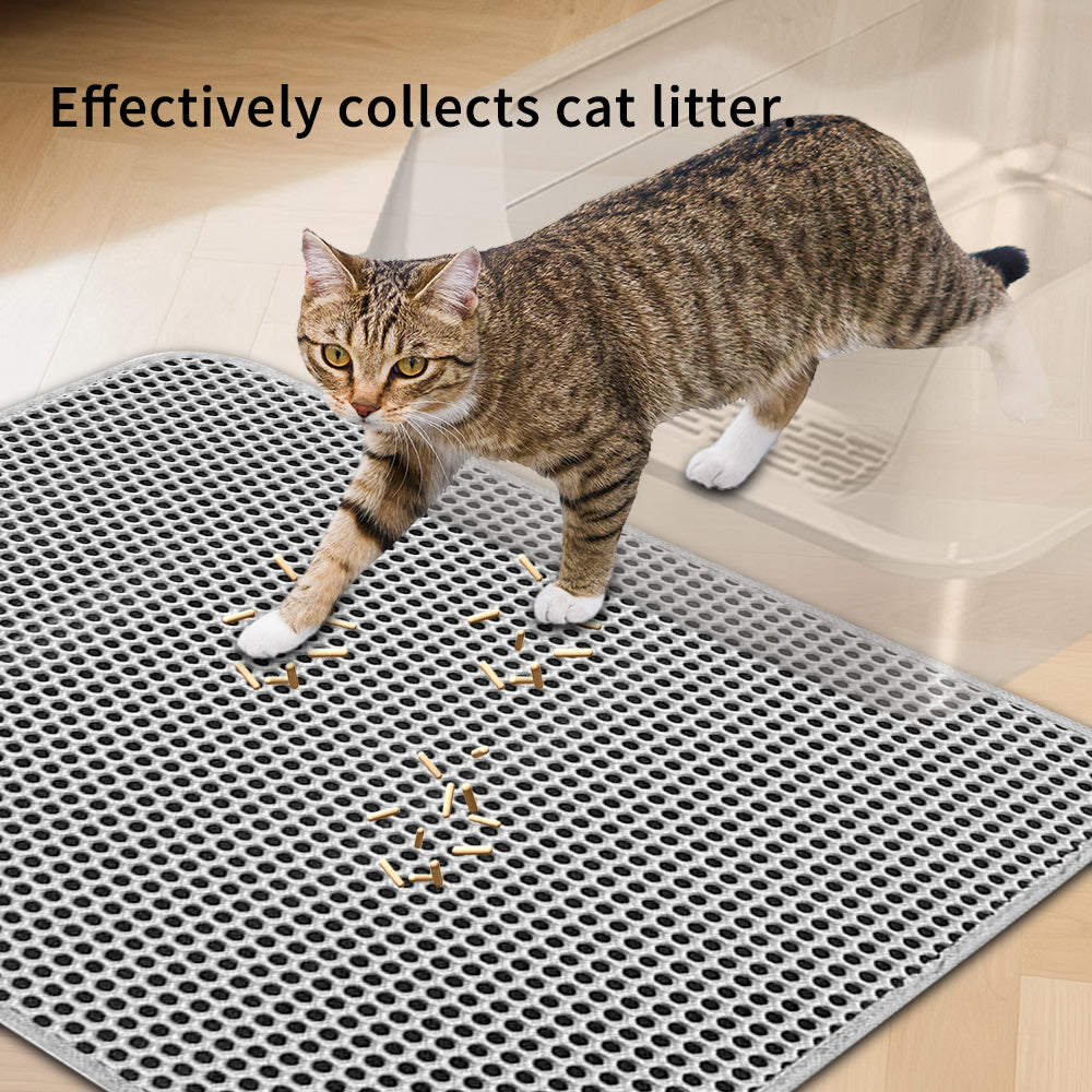Premium Cat Litter Mat Waterproof Leakproof Non Slip Clean Pad