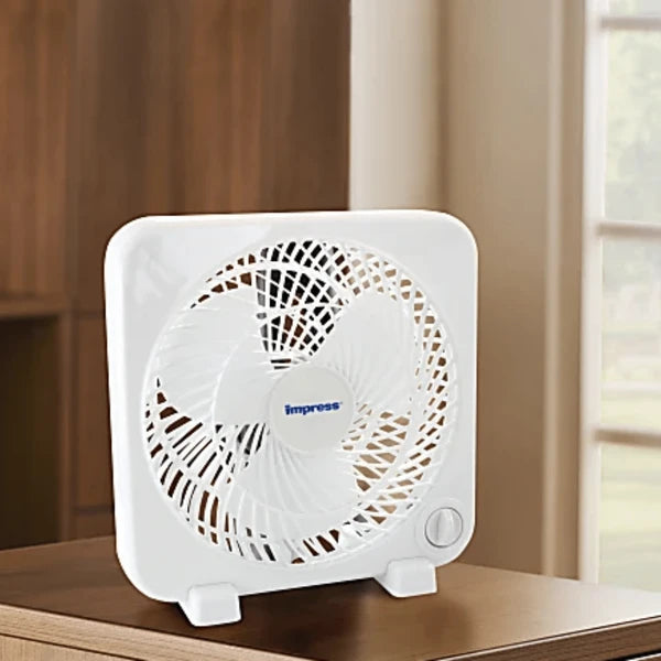 Box Fan with 3 Speed Settings for Cooling