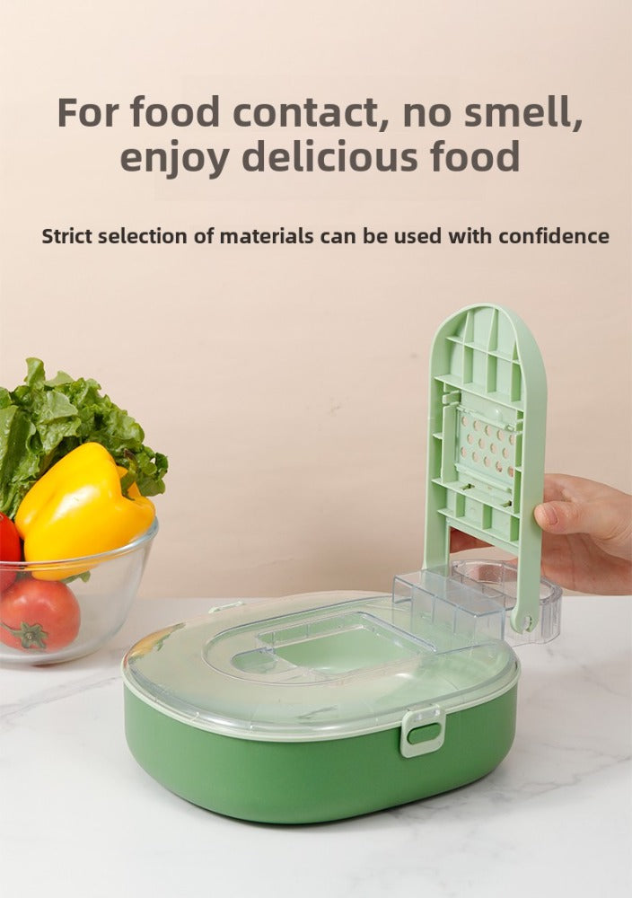 Oval Food Chopper Manual Vegetable & Fruit Cutter Tool