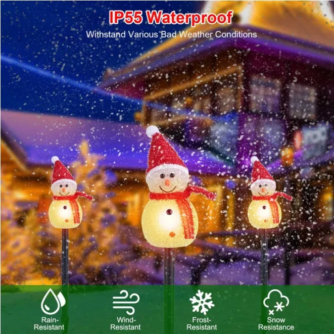 Christmas Santa Landscape Light Waterproof Outdoor Decorative Lamp