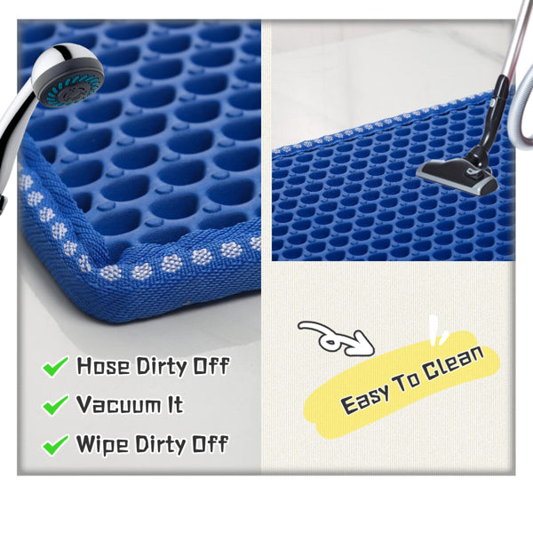 Premium Double Layer Cat Litter Mat Waterproof Trapping Design