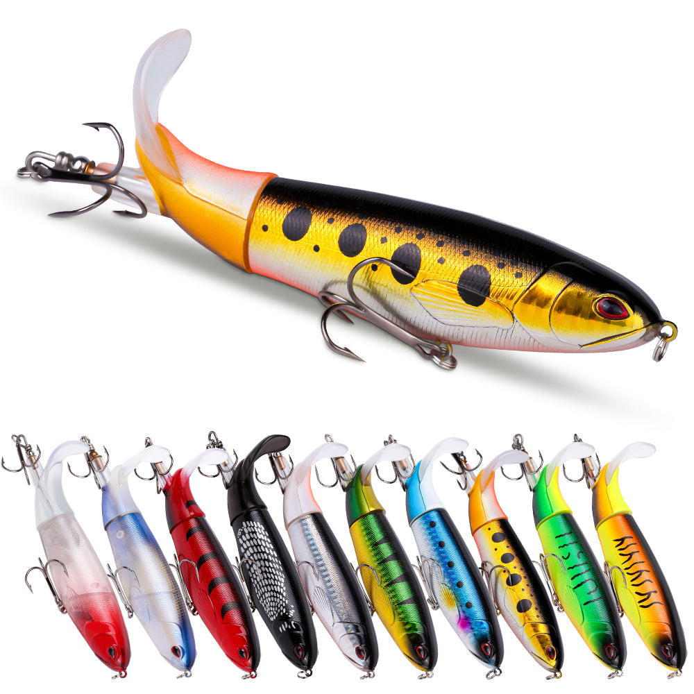 10pcs Fishing Lure Kit with Propeller Tail for Bass Trout