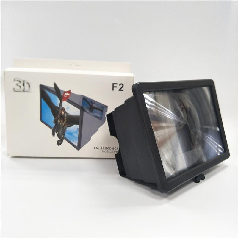 Mobile Phone Screen Magnifier Stand HD Enlarger White Display