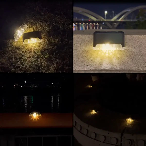 Solar Outdoor LED Step Lights 16/32PCS Garden Pathway Lighting