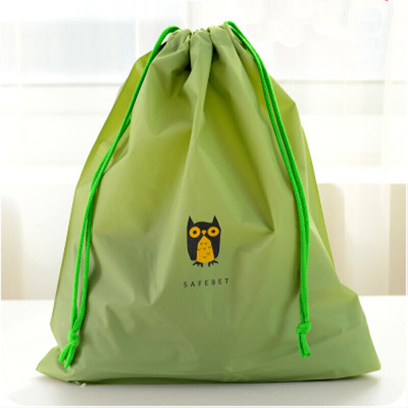 Animal Print Large Capacity Drawstring Cosmetic Storage Bag for Travel Use