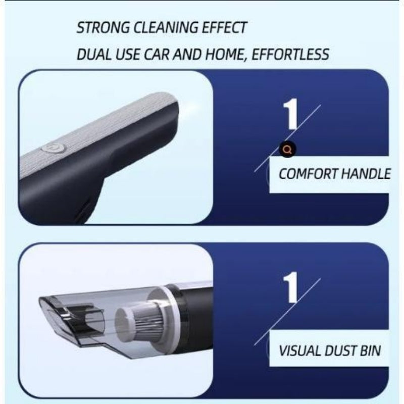 Wireless Car Vacuum Cleaner High Suction Mini Handheld Cleaner