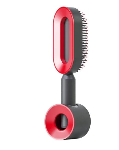 Self Cleaning Hair Brush with Scalp Massage & Detangling