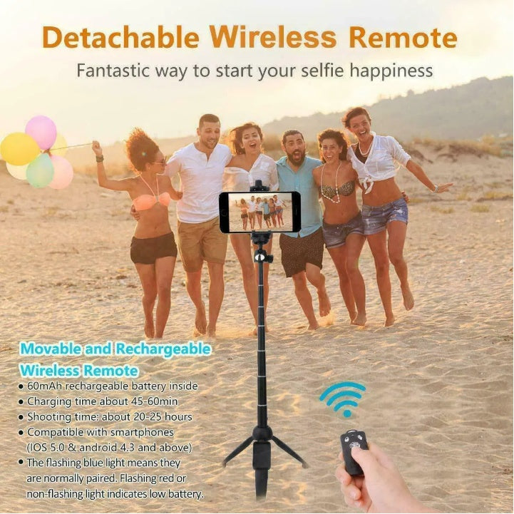 Selfie Stick Tripod 40cm Bluetooth Remote Portable Phone Stand