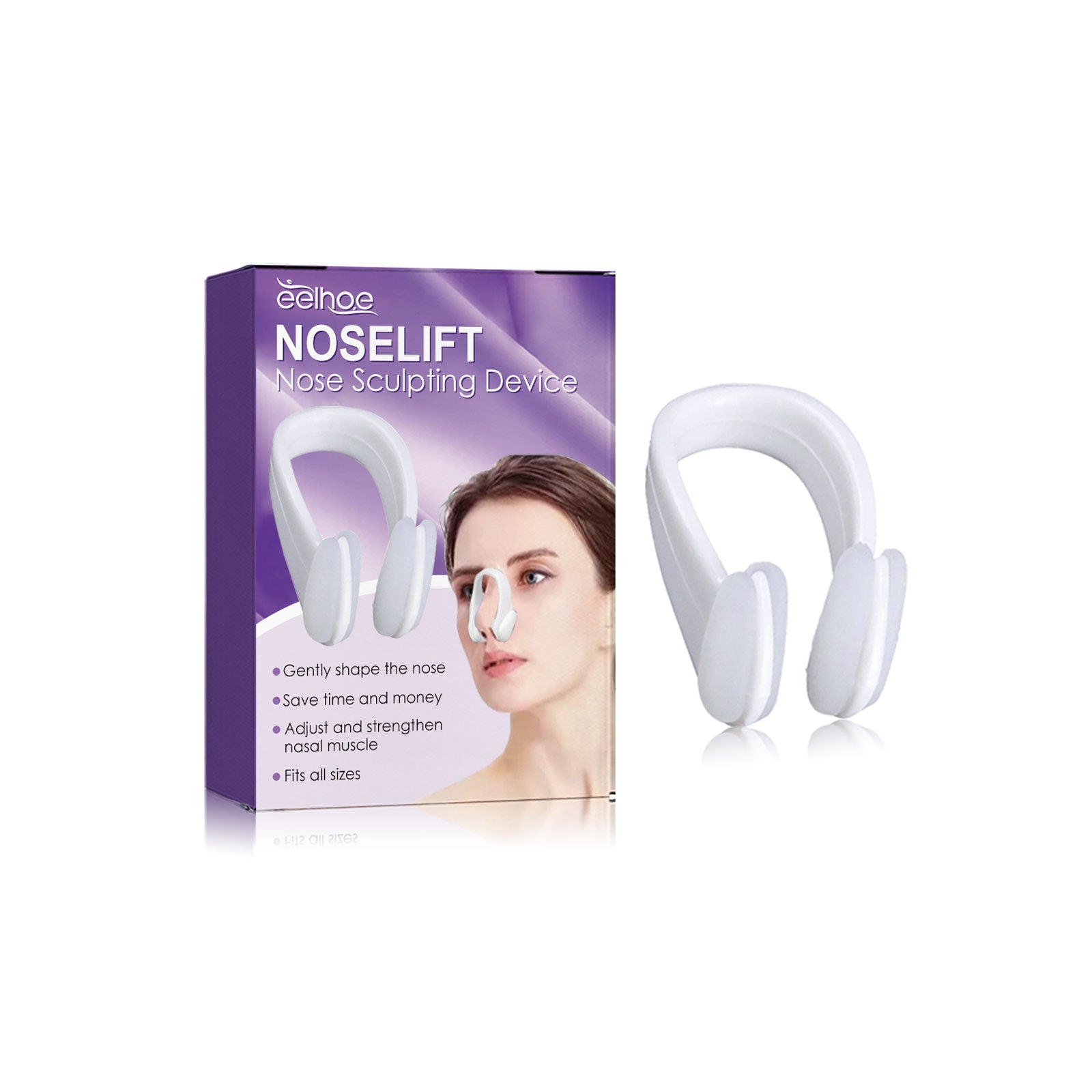 Silicone Nose Shaper Clip with EMS Beauty Massage Support