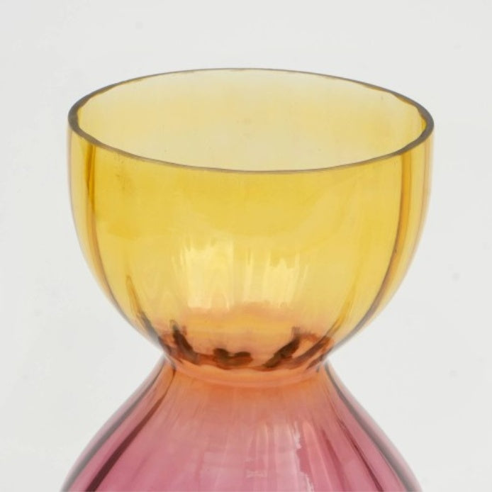 Decorative Gleaming Bubble Glass Vase Elegant Home Decor