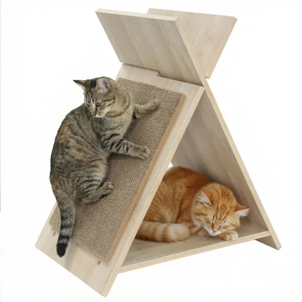 Premium Multi Functional Cat Scratcher with Tunnel and Lounge