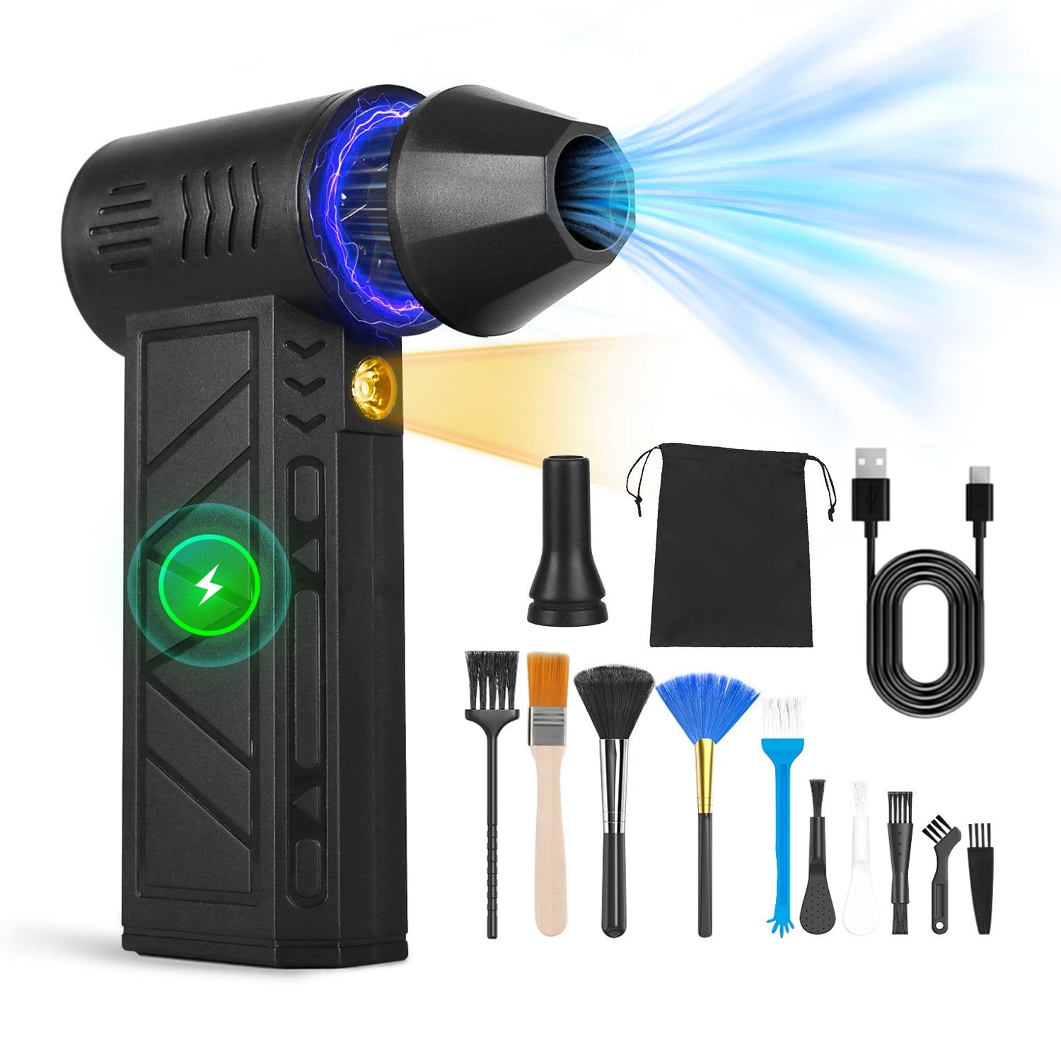 Compressed Air Duster 150000RPM Rechargeable Cordless Blower