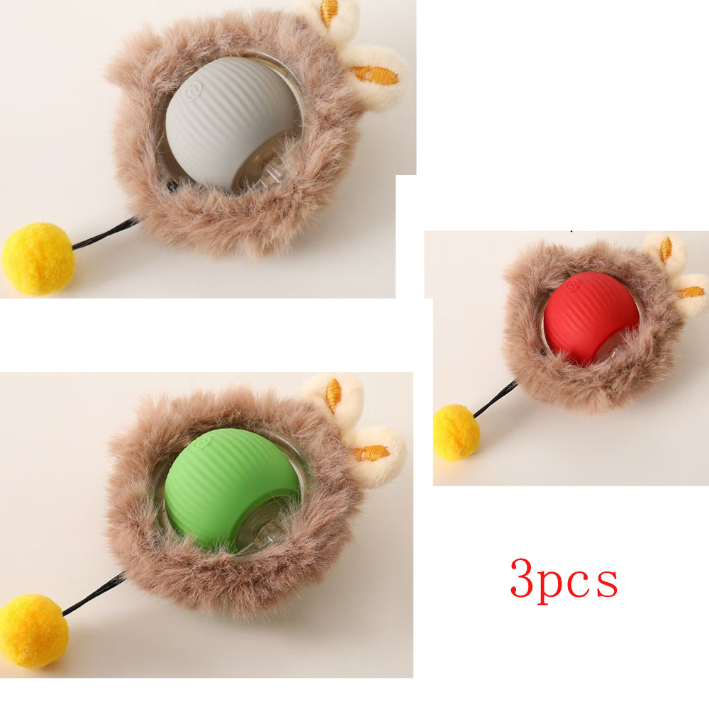 Interactive Rolling Cat Ball Toy for Active Play and Mental Stimulation