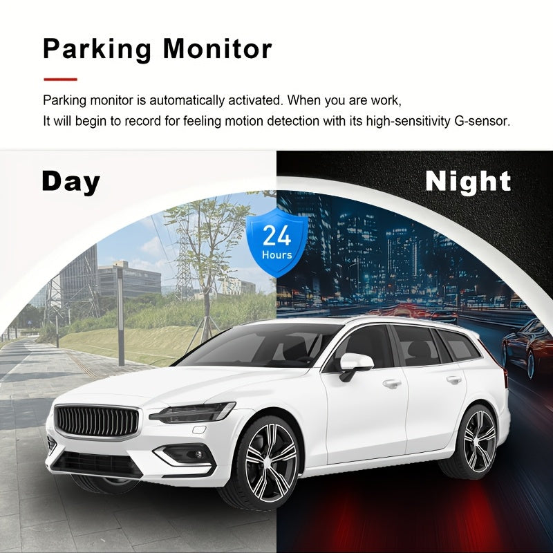 HD 1080P Driving Recorder Three Lens Dash Cam