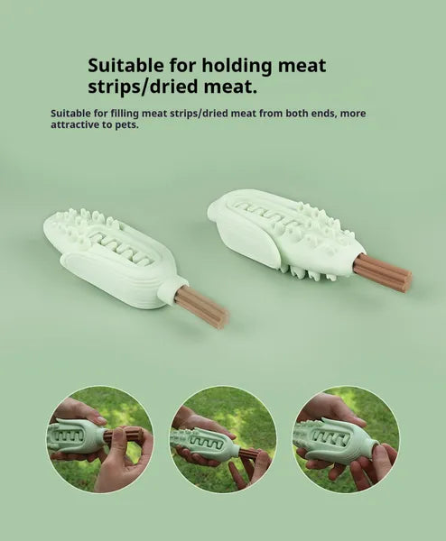 Premium Corn Shape Dog Chew Toy for Teething and Dental Care