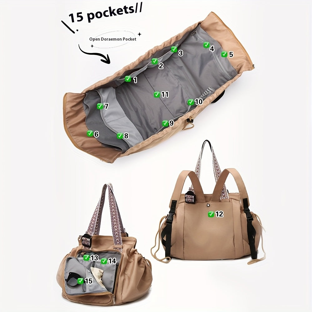 Ins Fashion Multifunctional Large Capacity Waterproof Backpack for Women