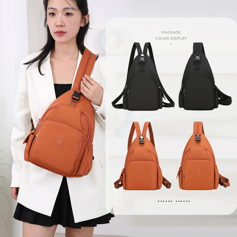 Women’s Waterproof Fashion Backpack Multifunctional Casual Chest Bag