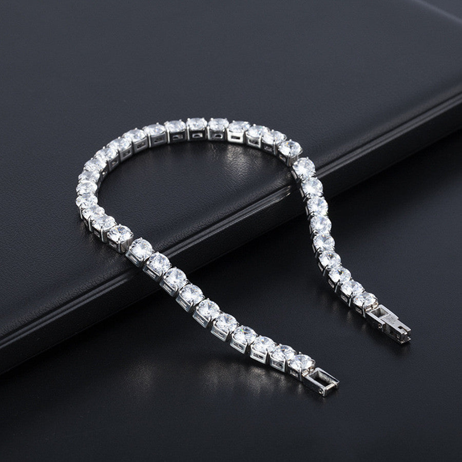 Luxury Zircon Bracelet Unisex Adjustable Elegant Daily Wear