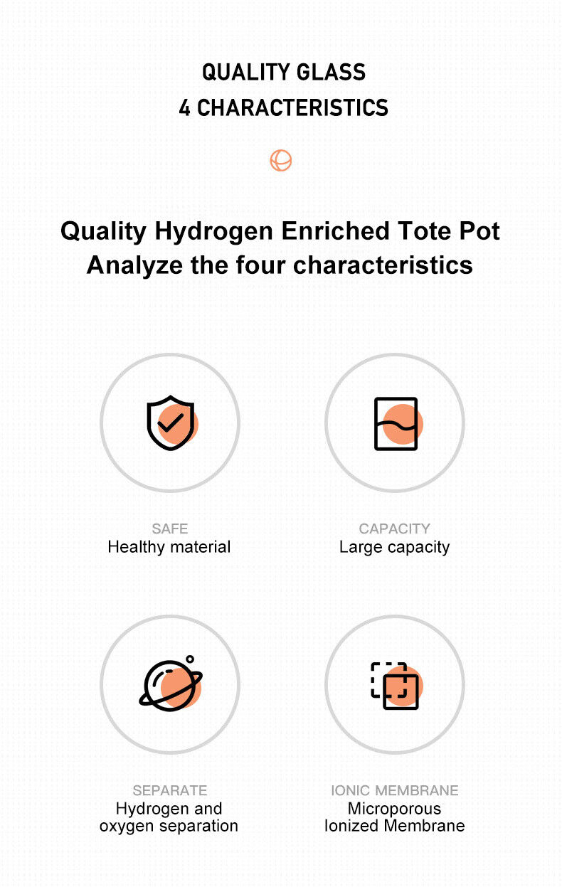 Portable Hydrogen-Rich Water Generator Bottle
