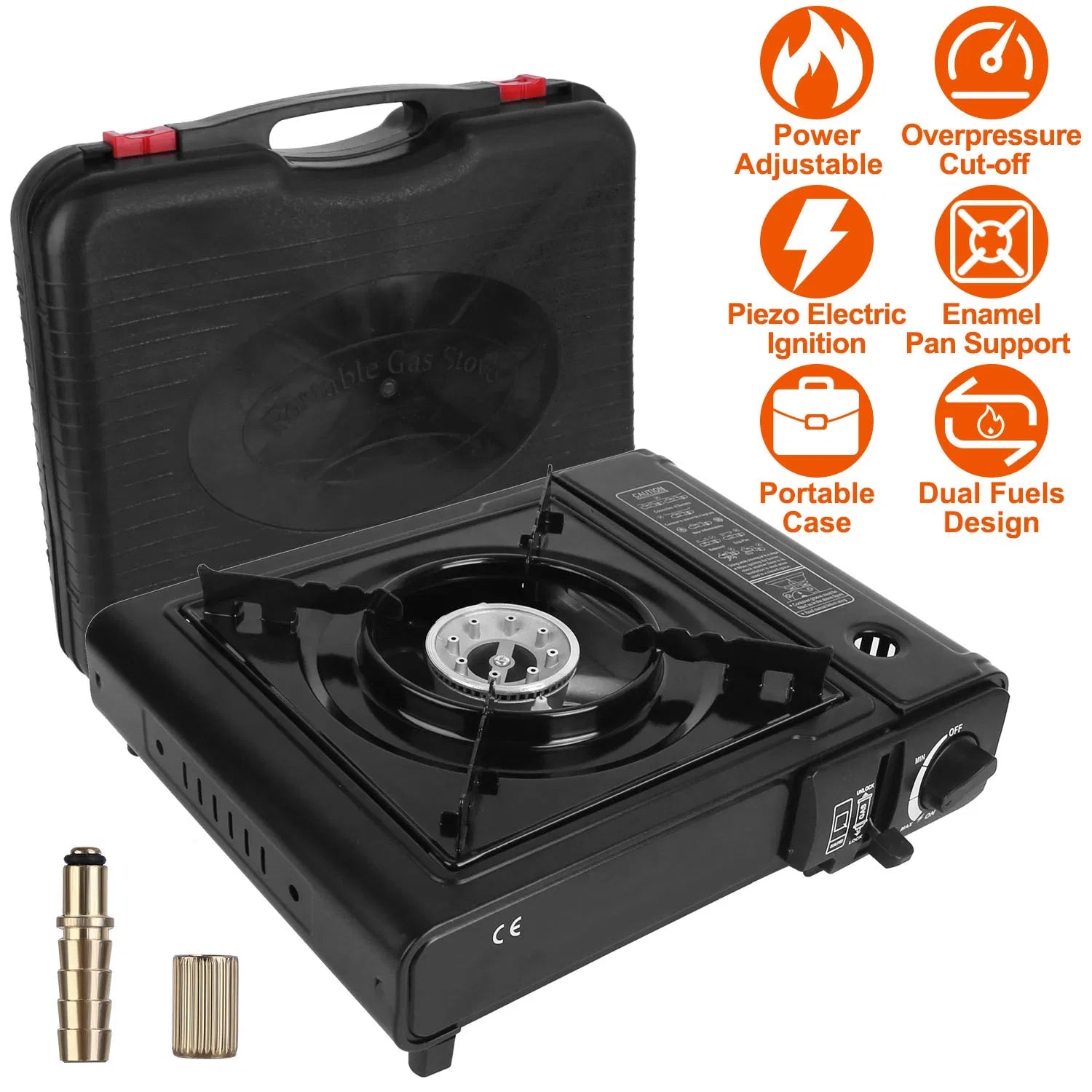3300W Portable Butane Gas Stove with Carry Case