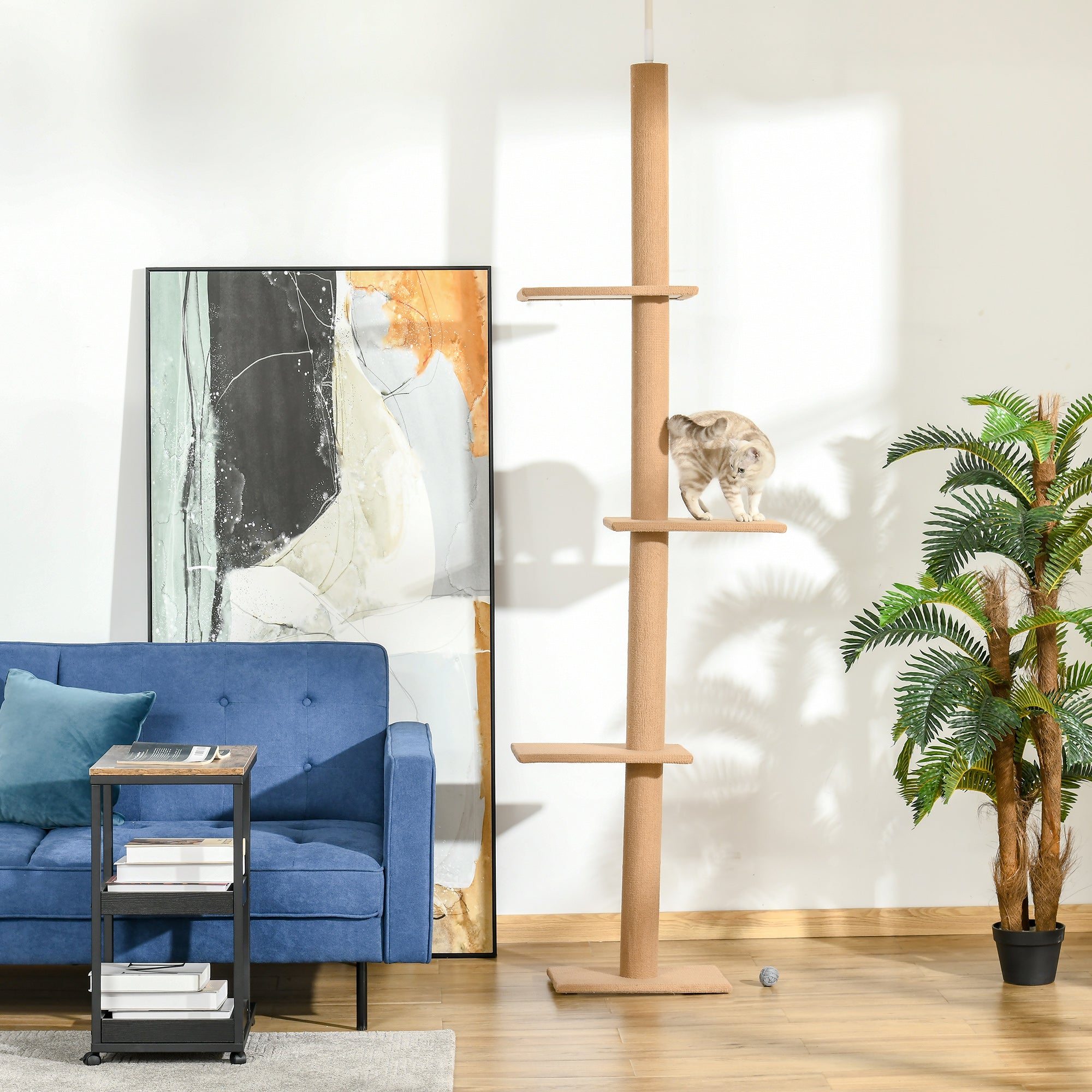 Premium Floor to Ceiling Cat Tree with Sisal Scratching Posts