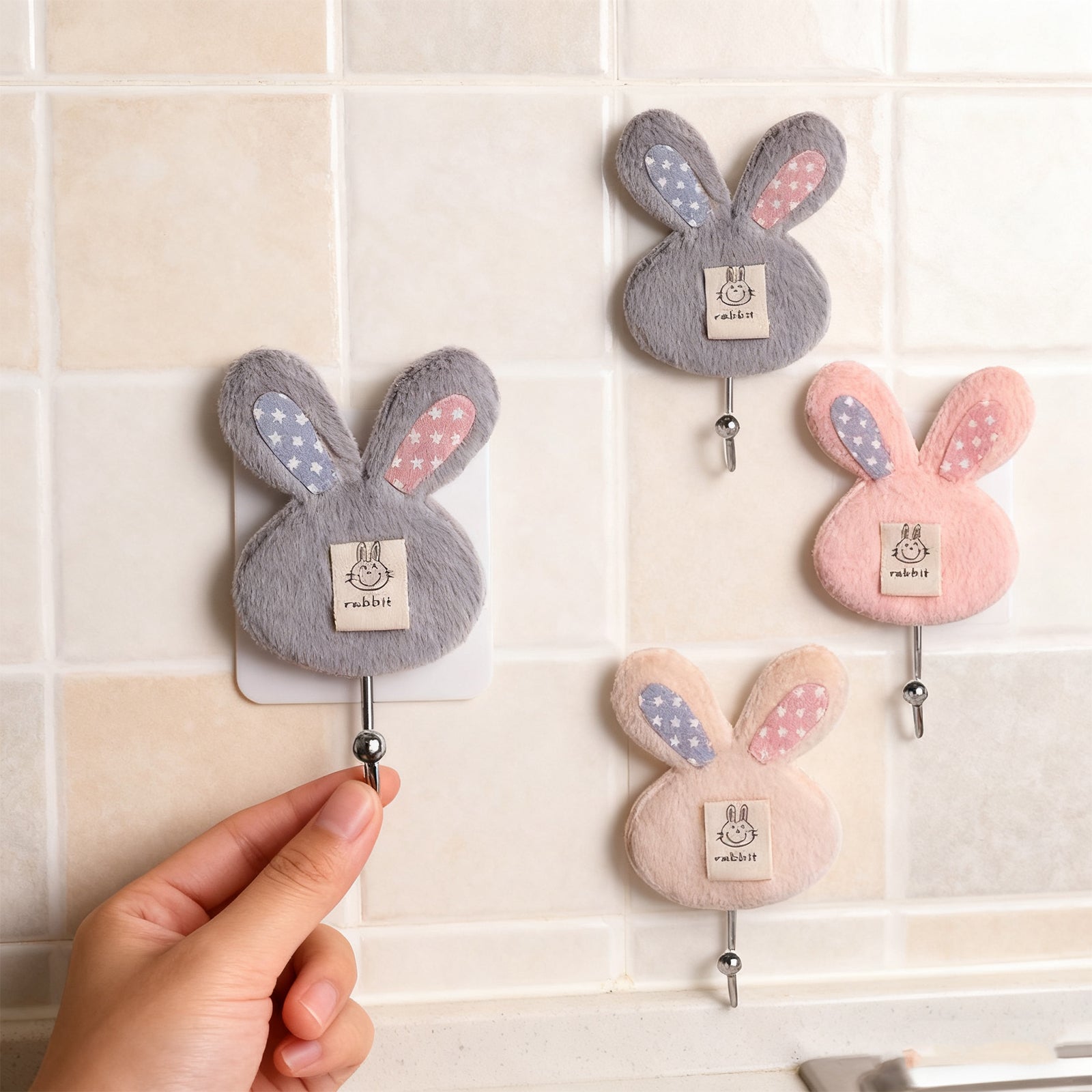 Bunny Suction Cup Hook Cute Wall Hook Random Color