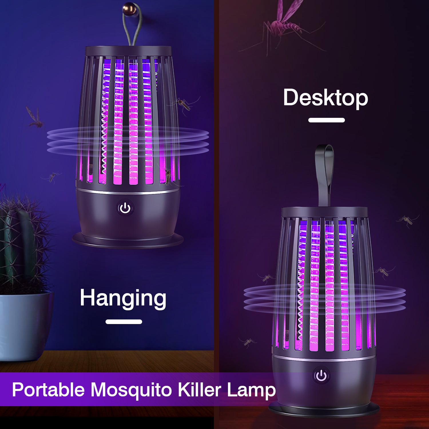 Rechargeable Mosquito Killer Lamp with UV Light Zapper