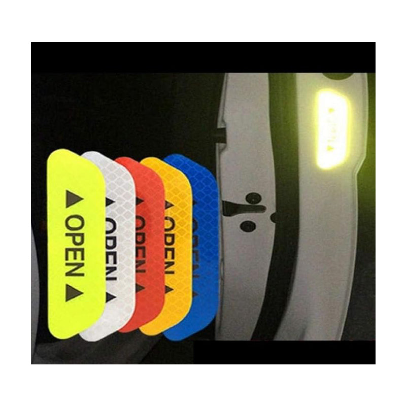 20PCS Reflective Car Door Warning Stickers Safety Decals