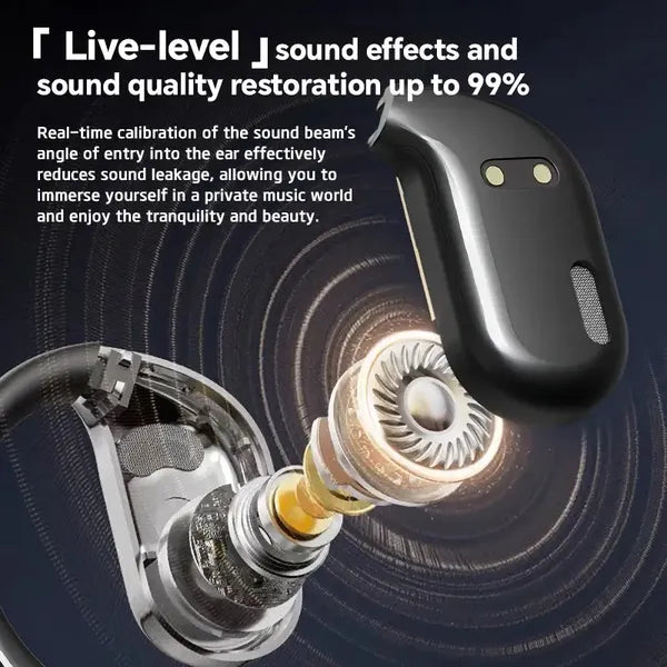 AI Translation Headset Wireless Bone-Conduction Smart Earbuds