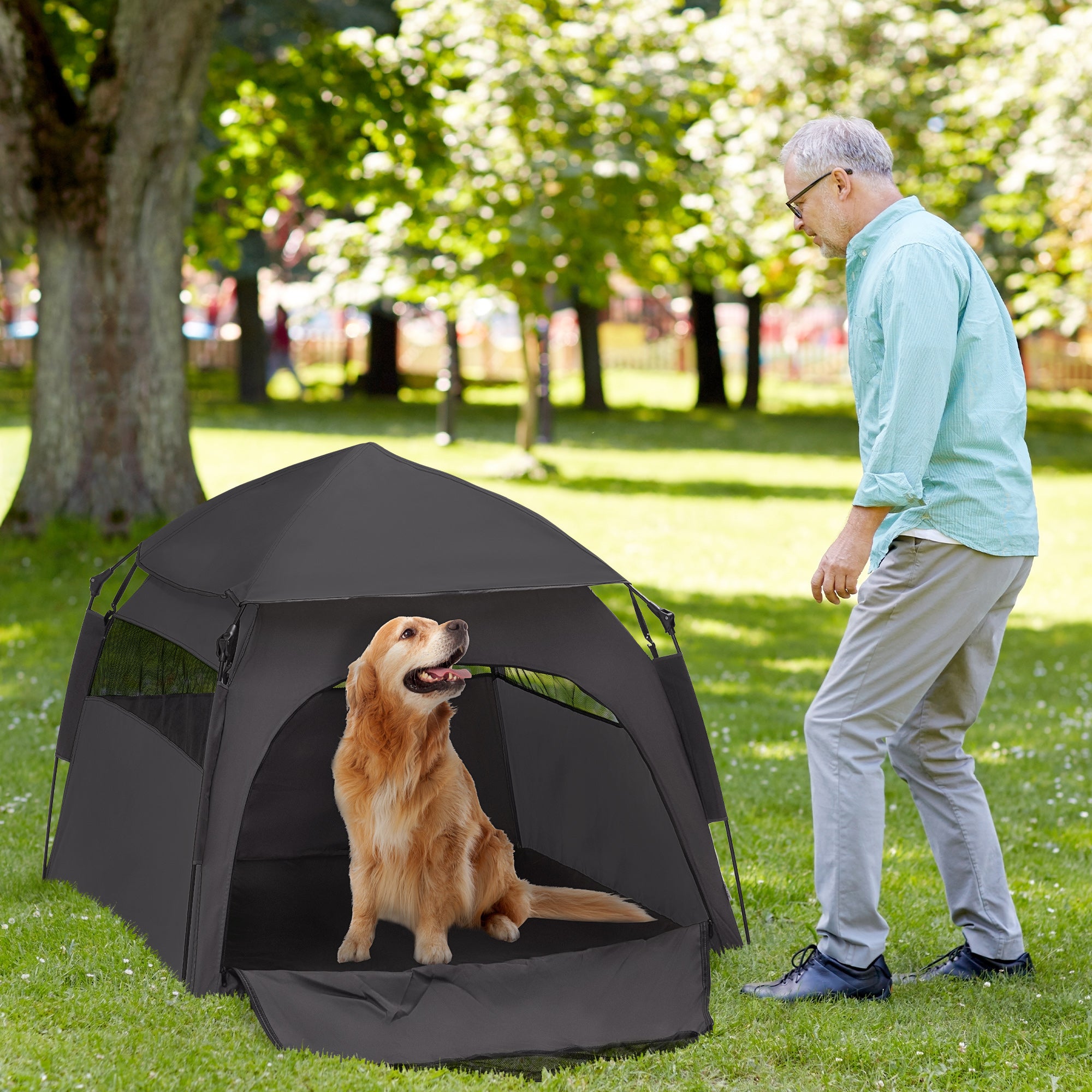 Premium Pop Up Dog Tent Portable Shelter for Large Dogs