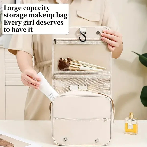 Luxury Pearl Portable Cosmetic Bag for Travel & Organization