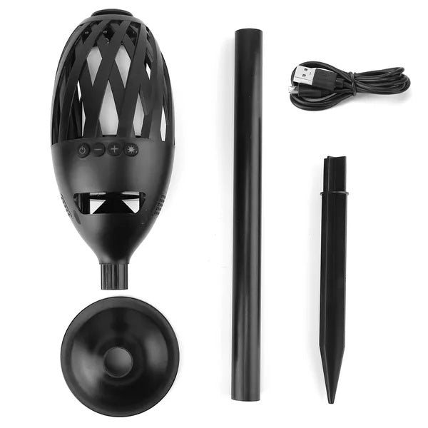 LED Flame Wireless Speaker Waterproof Outdoor Torch Light