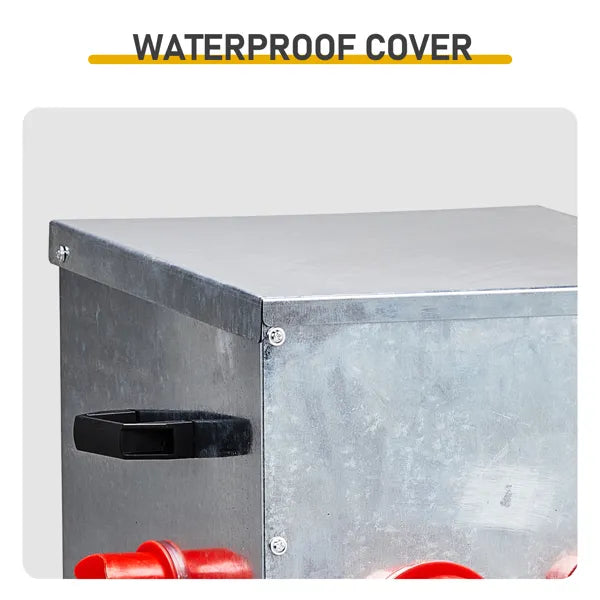 Automatic Chicken Feeder Rodent Proof Metal Poultry Feed Dispenser