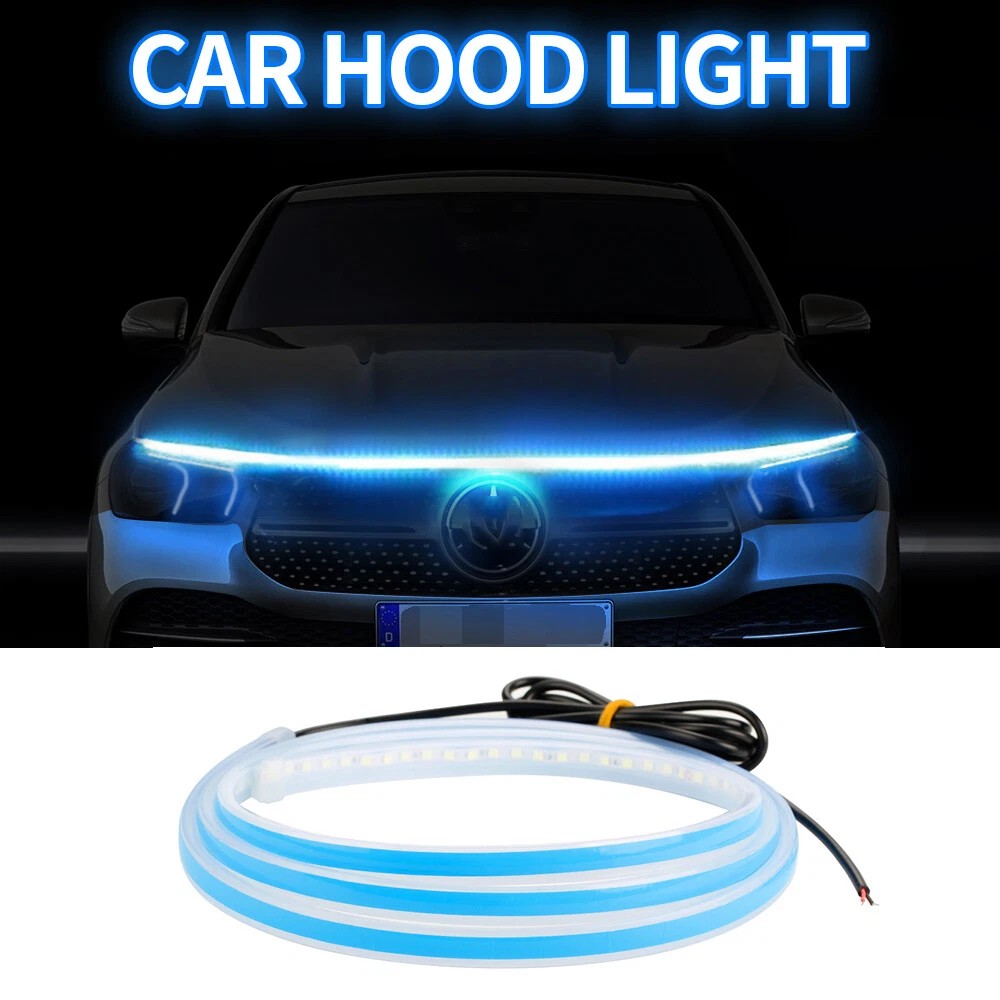 180cm Flexible LED Hood Light Strip 12V Waterproof DRL