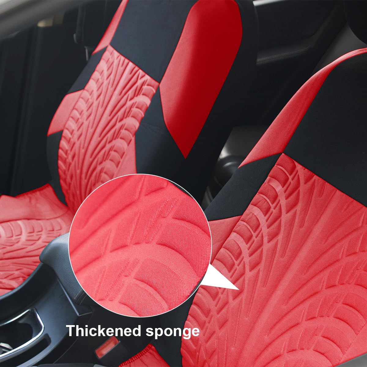 Premium Front Car Seat Covers Set Breathable Sport Cushion
